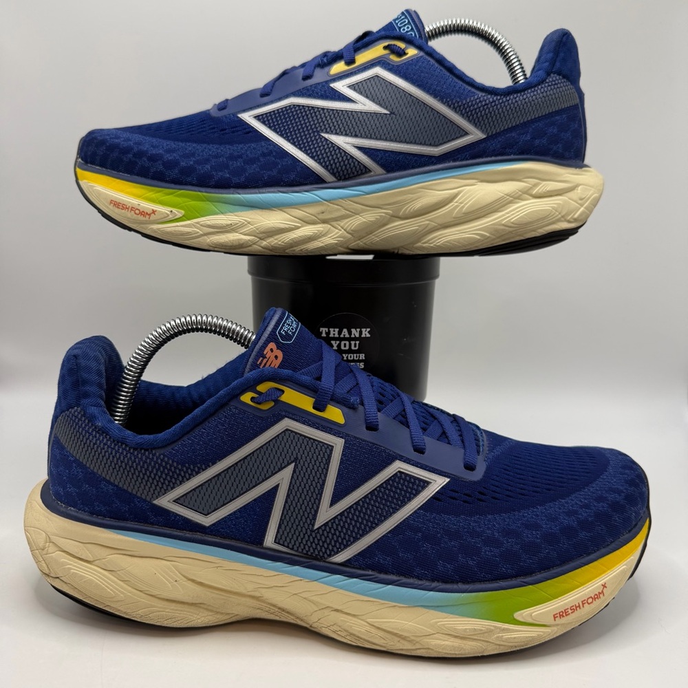 New Balance Fresh Foam X 1080v12 Mens 10 D Blue Yellow Running Shoes